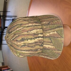 Vtg Camo Trucker Mesh Snapback Cap Hat Made in USA